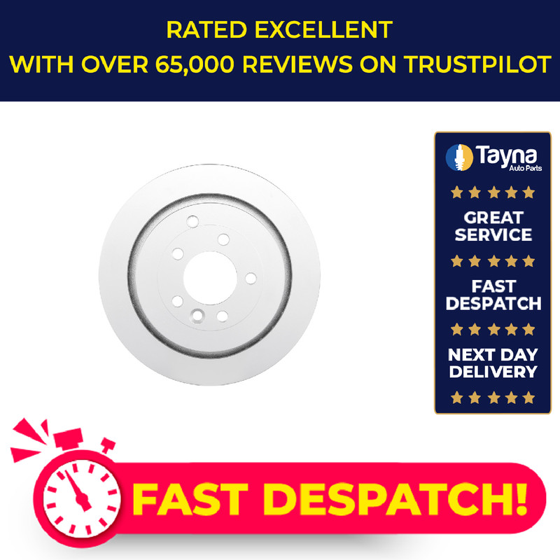2x Brake Discs Pair Vented fits LAND ROVER DISCOVERY Mk3 4.4 Rear 04 to 09 350mm