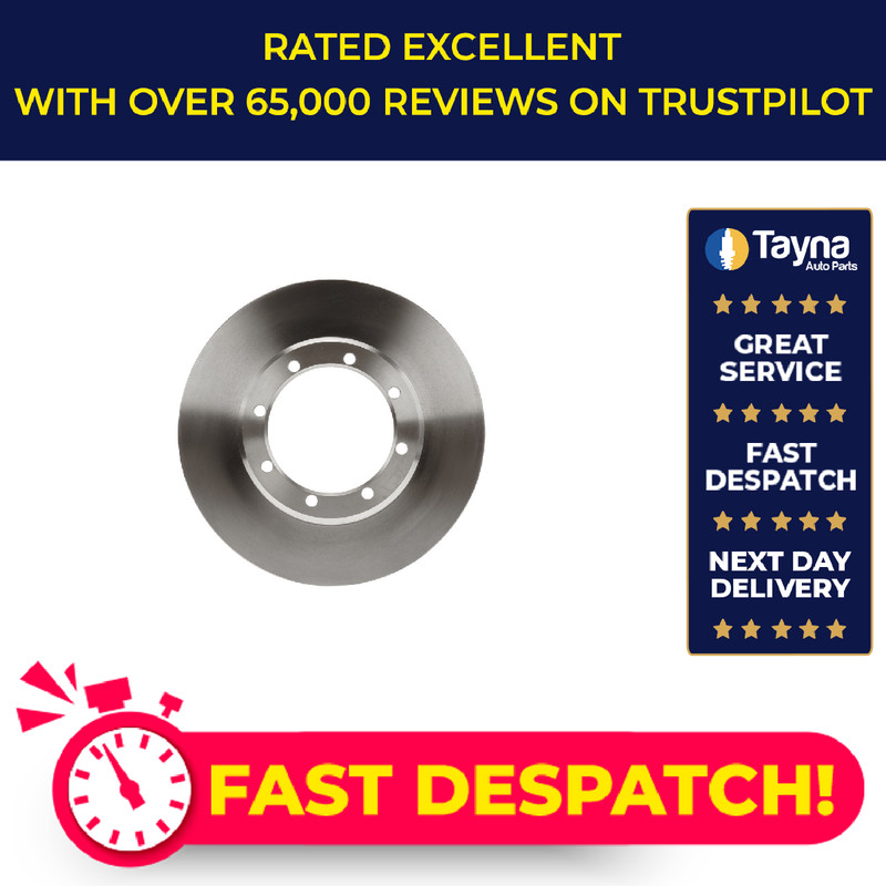 2x Brake Discs Pair Solid fits NISSAN NV400 X62 2.3D Rear 11 to 21 302mm Set New