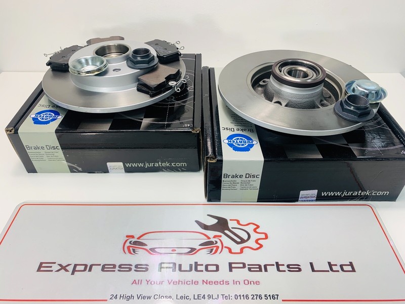 Citroen C3 MK3 2010-2020 Rear Brake Disc and Pads Set with Bearing & ABS Sensor