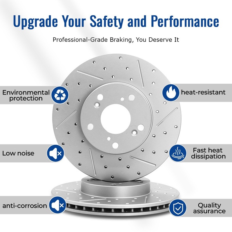 Rear DISC Brake Rotors & Ceramic Pads Kit for 2012 - 2017 Hyundai Accent Kia Rio gallery