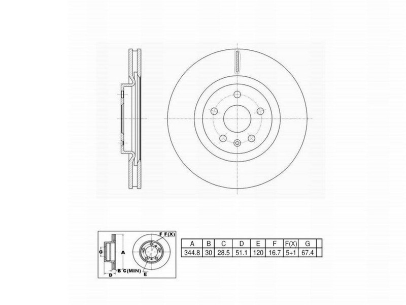 Perfect Stop Front Disc Brake Rotor for Caprice, CTS (6621041) gallery