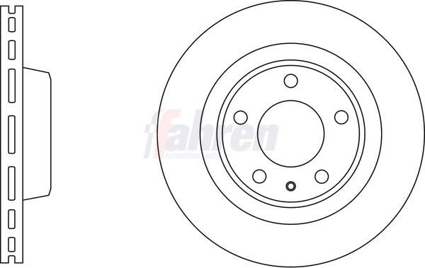 2x Front Brake Disc For Audi Porsche Fahren FBD6776 Outer Ø 345mm Vented