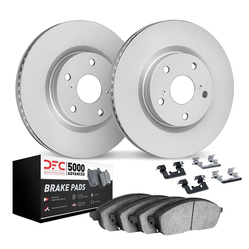 Dynamic Friction Company Rear Brakes & Rotors Hardware Included Rear 5000 …