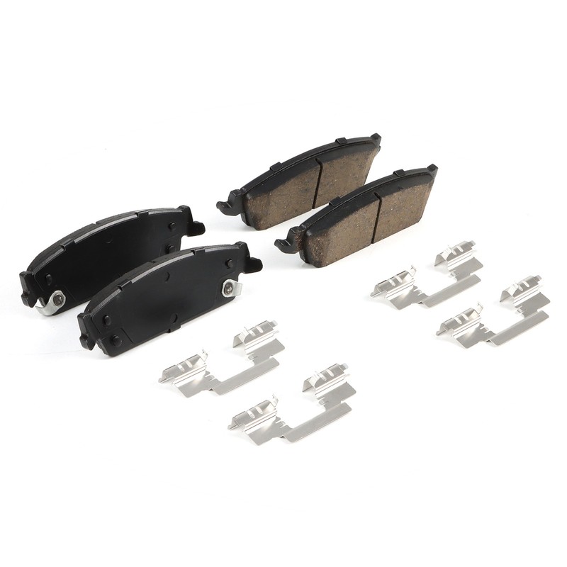 Rear Brake Rotors & Ceramic Brake Pads w/Hardware for 07-13 Chevrolet Avalanche gallery