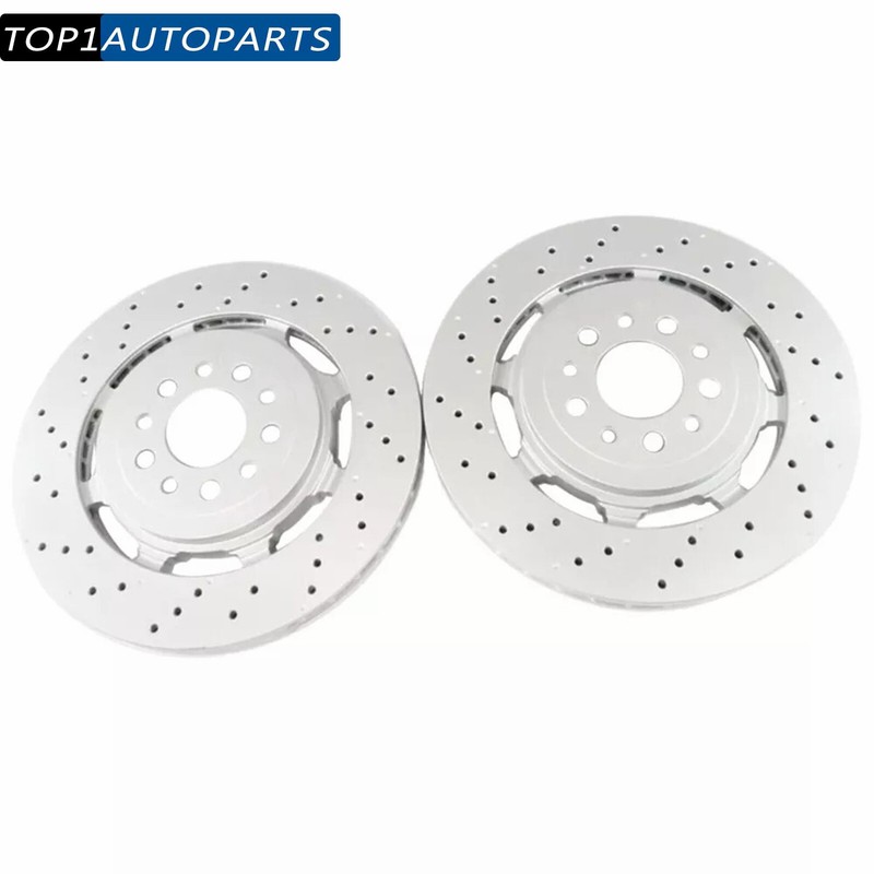 2x Rear Brake Rotor For 2017 2018 2019 2020 2021 2022 23 24 Alfa Romeo 2.9L V6