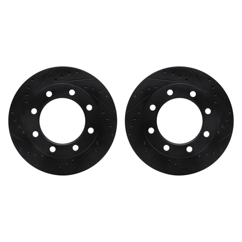 For Ford F-250 76-79 R1 Concepts Drilled & Slotted Front Brake Rotor Set