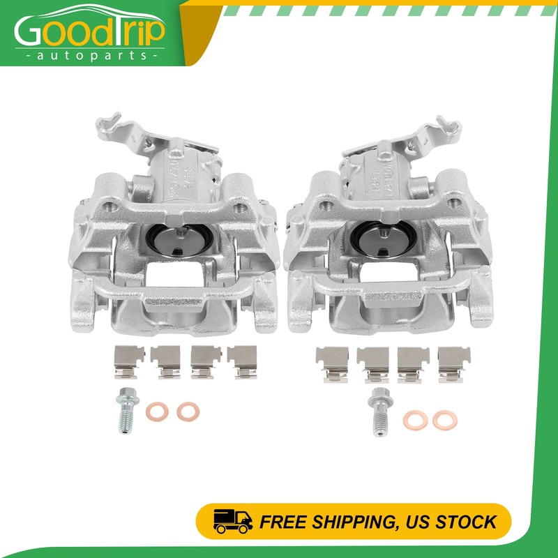 2pc Fits 2011-2016 Volkswagen Eos Left & Right Brake Calipers w/ Bracket Rear