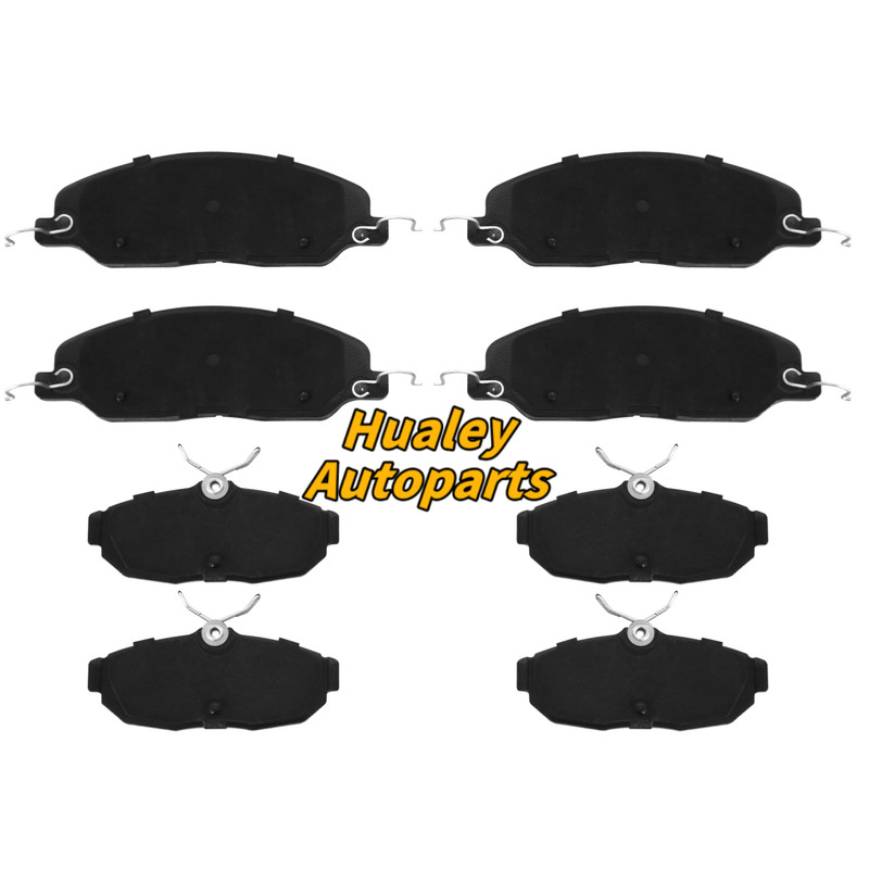8Pcs Front Rear Ceramic Brake Pad Set D1081 D1082 For Ford Mustang 2005-2010