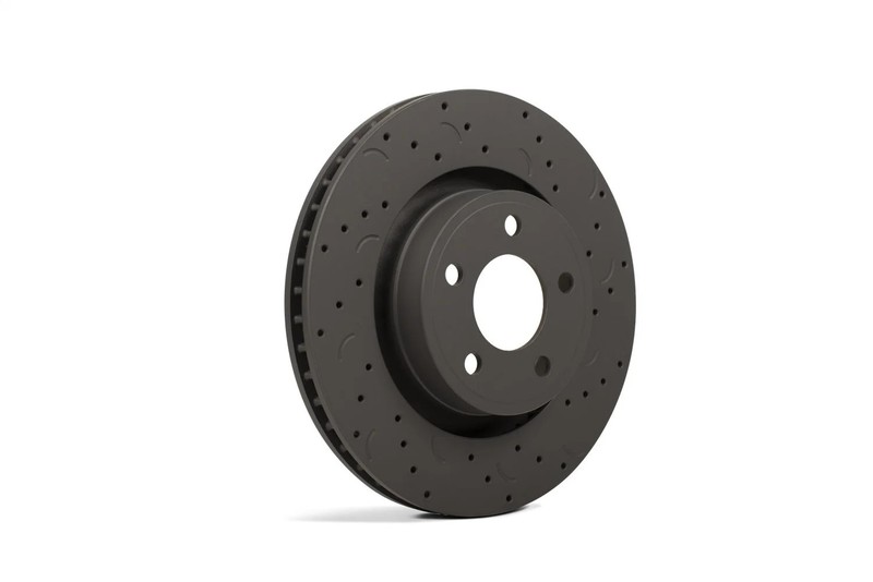 Hawk HTC4977 Talon Cross Drilled And Slotted Brake Rotors Front Vented Rotor 13.