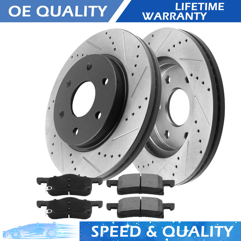 Fits Chevy Traverse 2009-2017 Brake Rotor with Pads Rear Disc Rotors 6 Lugs