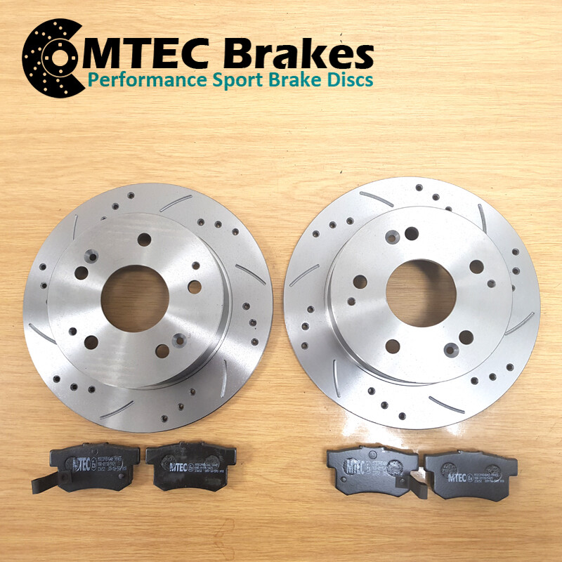 Rear Brake Discs & Mtec Bearings For Toyota Celica 190 Vvti & Grooved