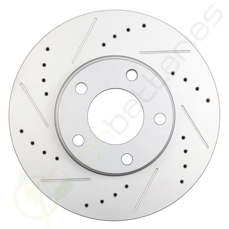 Front + Rear Drilled Slotted Brake Rotors For 04 05 06 07 08 09 10 11 12 MAZDA 3 gallery