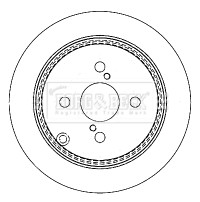 2x Brake Discs Pair Solid fits TOYOTA COROLLA E12 1.8 Rear 01 to 07 2ZZ-GE 258mm gallery