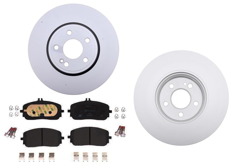 For Mercedes Benz A220 19-22 318MM Front Coated Brake Rotors & EPS Brake Pads