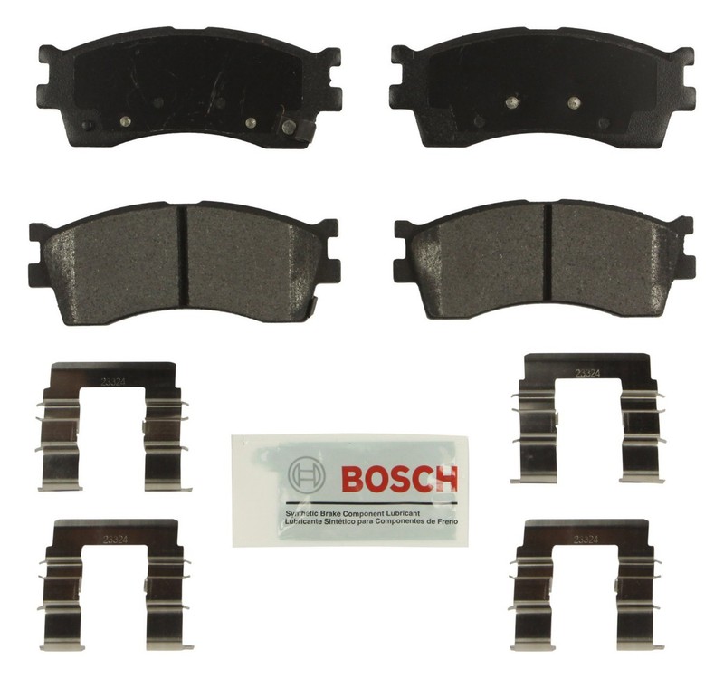 Bosch OEM Front Pads & Rear Shoes For 2003-2005 Kia Rio Lifetime Warranty