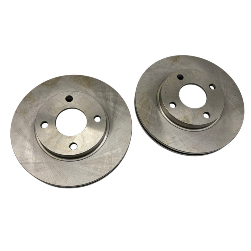 For Ford Fiesta FUSION 2001 Front Disc Brake Rotors Ceramic Brake Pads 2pcs