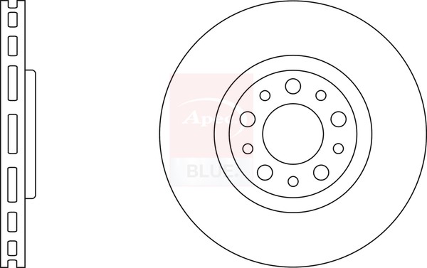 2x Brake Discs Pair Vented fits JEEP RENEGADE 1.0 Front 2018 on 305mm Set New gallery