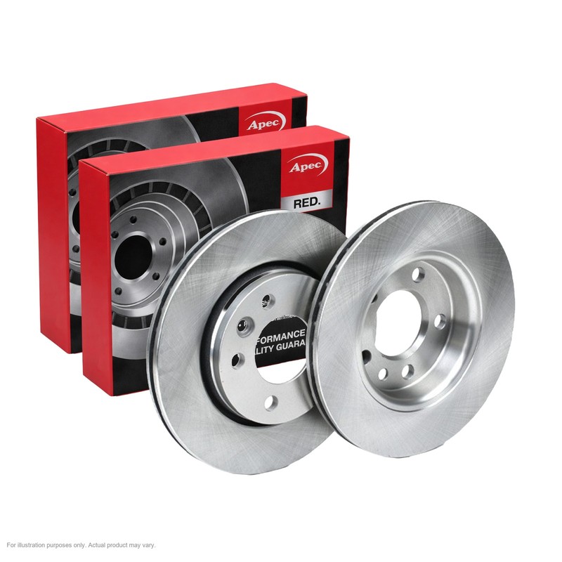 2x APEC Rear Brake Discs Fits VW CARAVELLE Mk VI 2.0 T 103kW/140HP/1968cc