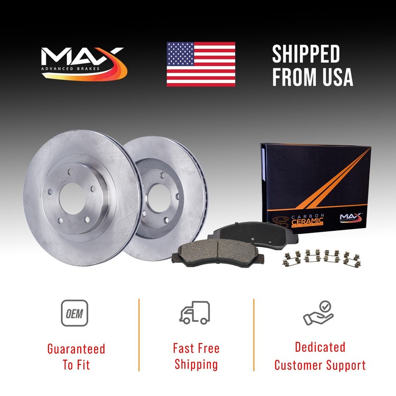 Front Brake Rotors + Ceramic Pads for 2006-2011 Hyundai Azera Kia Amanti