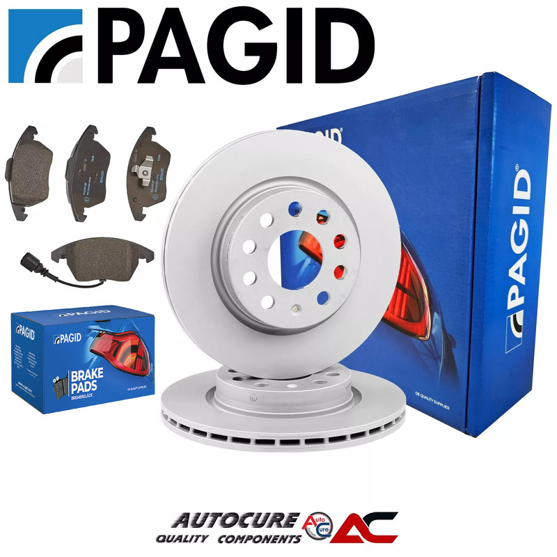 FOR VOLKSWAGEN CC GT 2.0L TDI PAGID COATED FRONT BRAKE DISCS & PADS [2012 – 17]