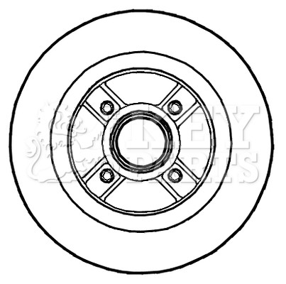 2x Brake Discs Pair Solid Rear 274mm KBD5721S Key Parts Set 7700424832 Quality gallery