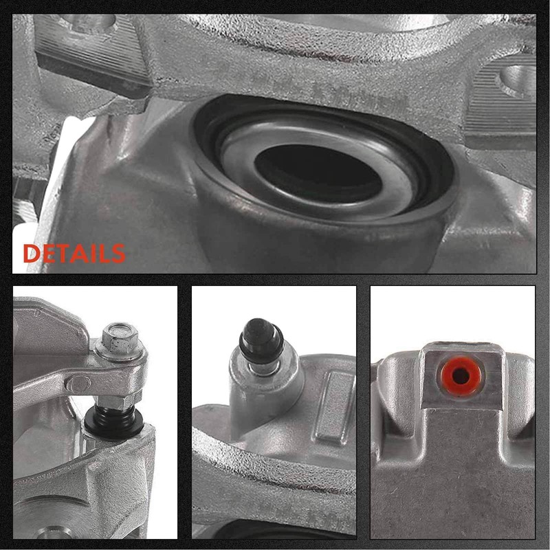 Front & Rear Drilled Rotor & Ceramic Brake Pad + Brake Caliper for Chevrolet GMC gallery