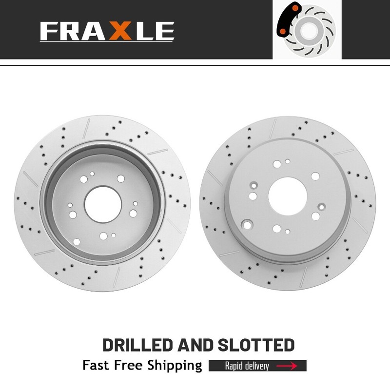 Rear Brake Rotors Set For Honda Cr-V Acura Rdx 2005 2006 2007 2008 2009 – 2016