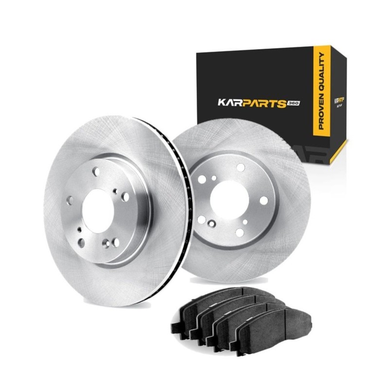 For BMW 740Ld xDrive 2015 Brake Rotor Set Front | Cast Iron | Solid Plain Rotor