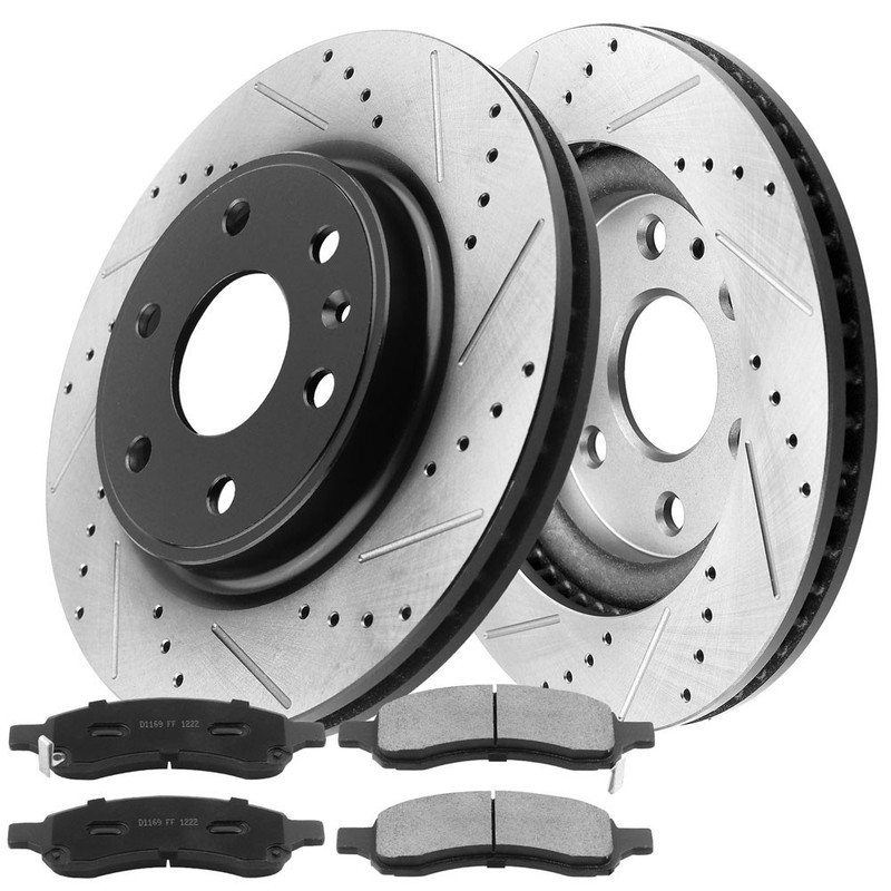 For Chevrolet Traverse Brake Rotors and Brake Pads Front Disc Rotors 325mm