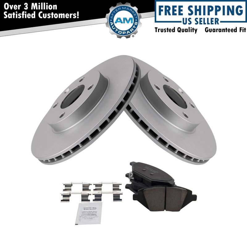 Front Ceramic Brake Pads & Rotors Set Fits 2016-2018 Chevrolet Spark