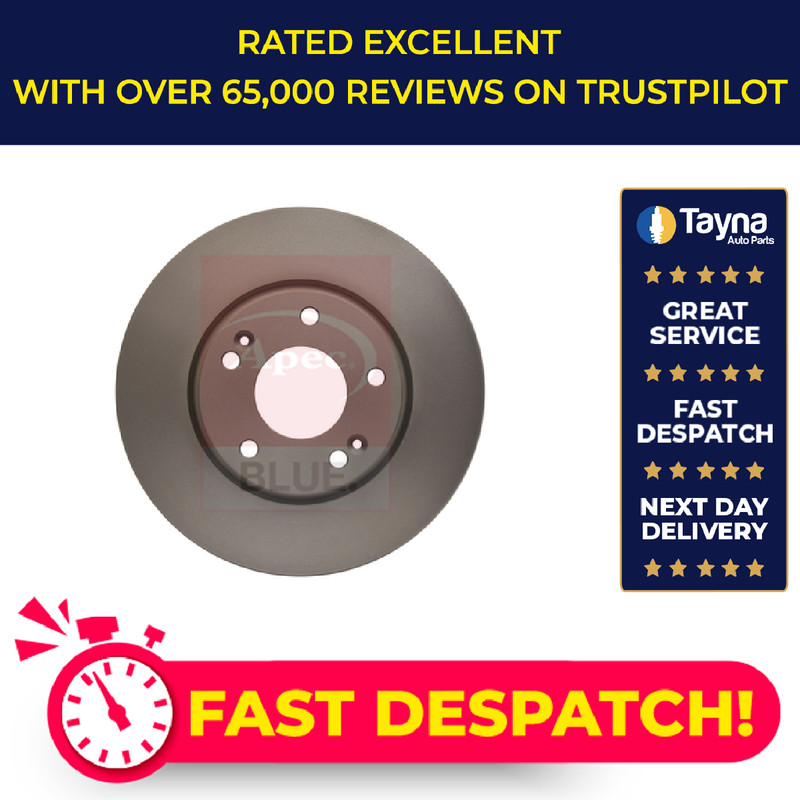 2x Brake Discs Pair Vented fits KIA SPORTAGE 2.0D Front 2004 on D4EA 280mm Set