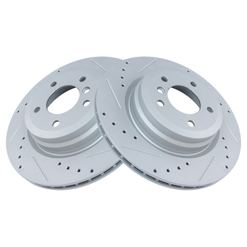 Performance Rear Brake Pad & Rotor Kit Performance Semi-Metallic Fits BMW gallery