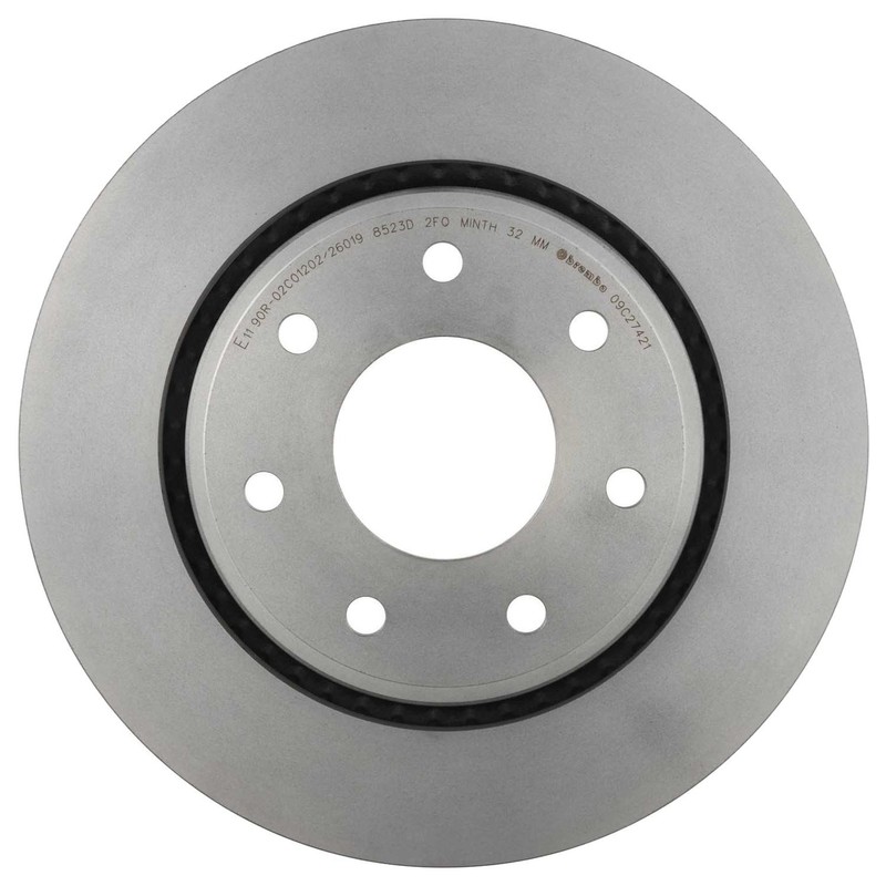 Brembo Brake Front Disc Rotor Coated for Ford F150 10-14 Heavy Duty Payload Pkg