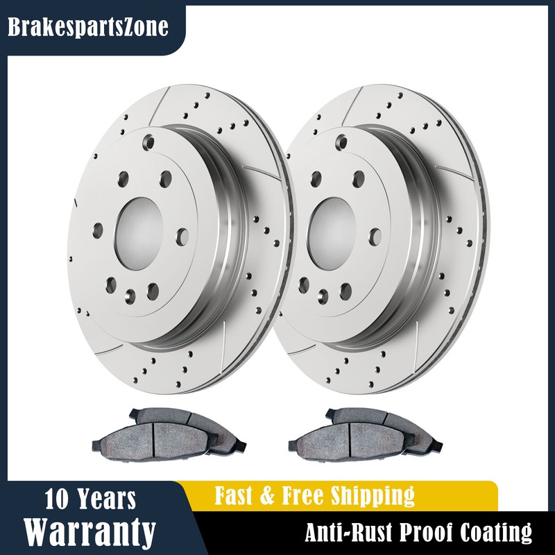 REAR Brake Rotors Pads fit for GMC Acadia Saturn Outlook Buick Enclave Brakes