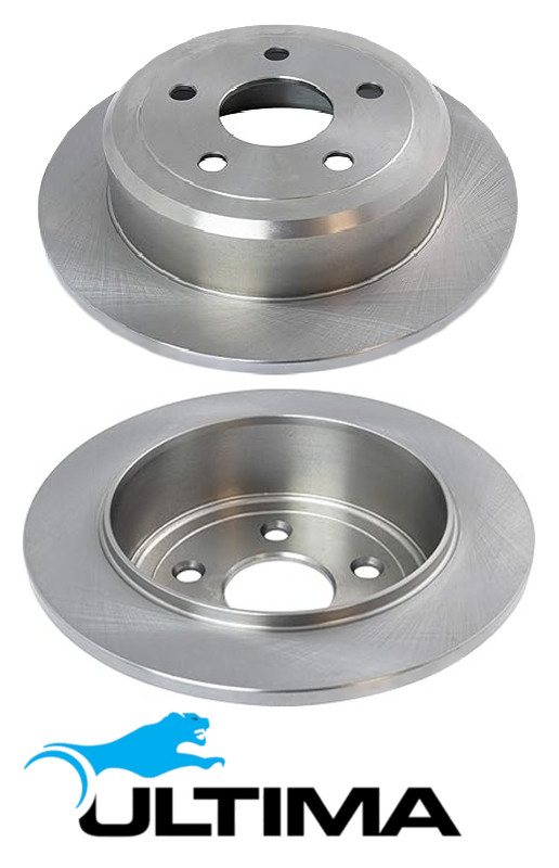 ULTIMA REAR SOLID DISC BRAKE ROTOR SET FOR JEEP CHEROKEE KK ENS 2.8L I4 OD 316MM