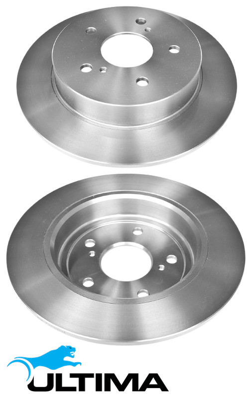 ULTIMA REAR SOLID DISC BRAKE ROTOR SET FOR SUZUKI SWIFT FZ M16A 1.6L I4 OD 278MM