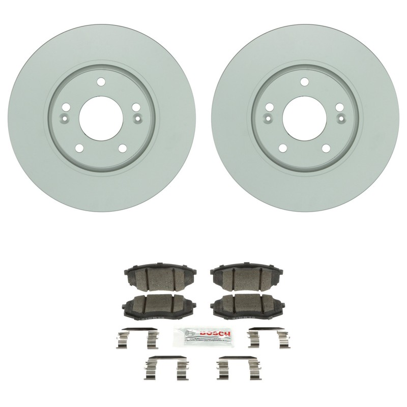Bosch Front Rotors Blue Ceramic Disc Brake Pad Kit For Sportage LX EX AWD