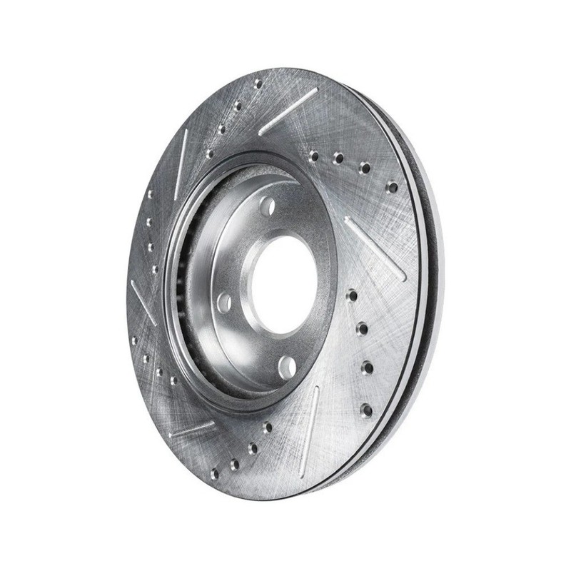 Front Drilled & Slotted Rotors + Ceramic Brake Pads for Nissan Cube Sentra Versa gallery