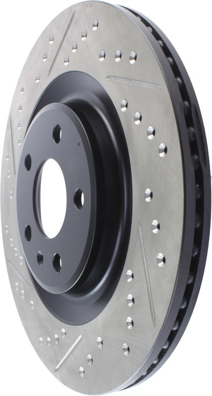 StopTech Sport Drilled & Slotted 1-Piece Rear Brake Rotor for 16-18 Audi Q7 gallery