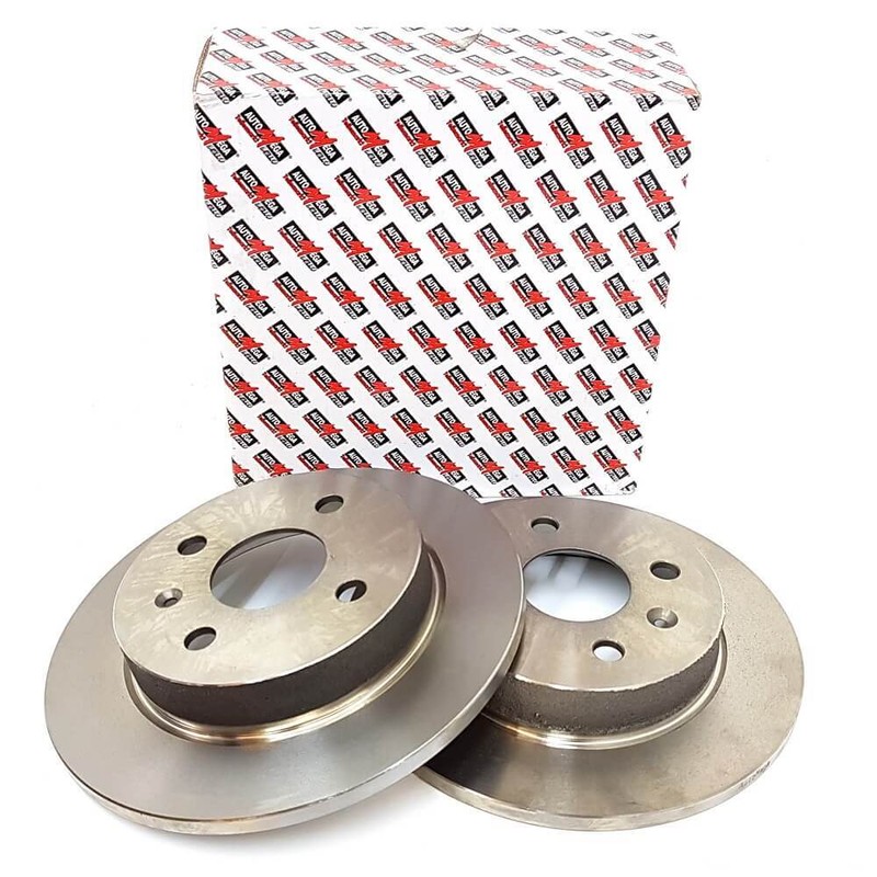 Automega Rear Brake Disc Set 240mm 4 Bolts Fixing Vauxhall Astra G/H Meriva A