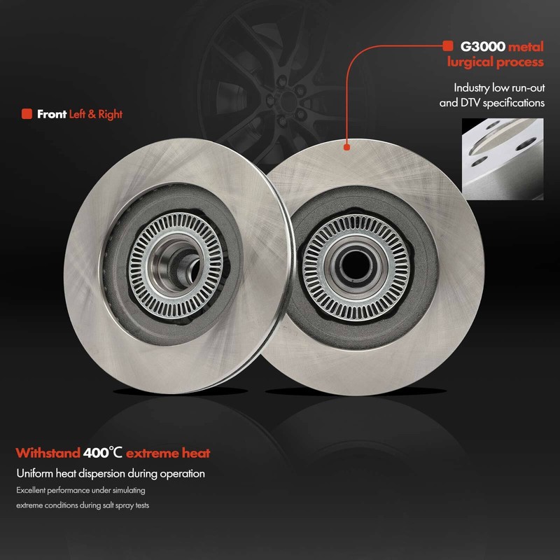 6x Front Disc Brake Rotors & Brake Pad for Ford Explorer Sport 2001-2003 V6 4.0L gallery