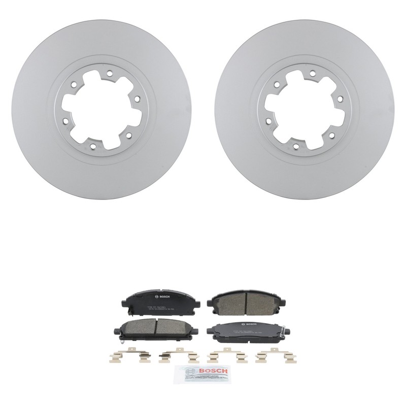 Bosch Front Quietcast Rotors Ceramic Disc Brake Pad Kit For Nissan Pathfinder