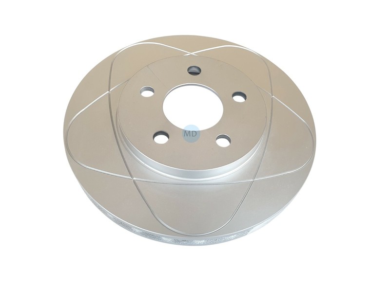 Front Slotted Disc Brake Rotors & Pads for Dodge Caravan, Grand Caravan 96-00 gallery