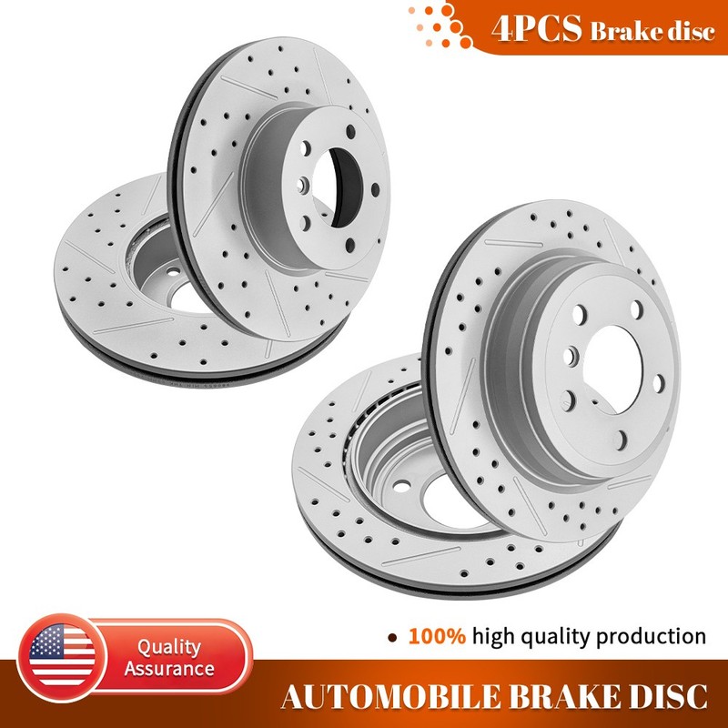 Front Rear Drilled Brake Rotors For BMW 320i 328d 328i 330i 428i 430i GT xDrive
