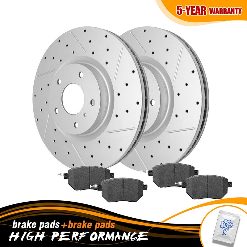 Front Brake Rotors + Brake Pads For Nissan 2004-2008 Maxima 2006-2007 Murano