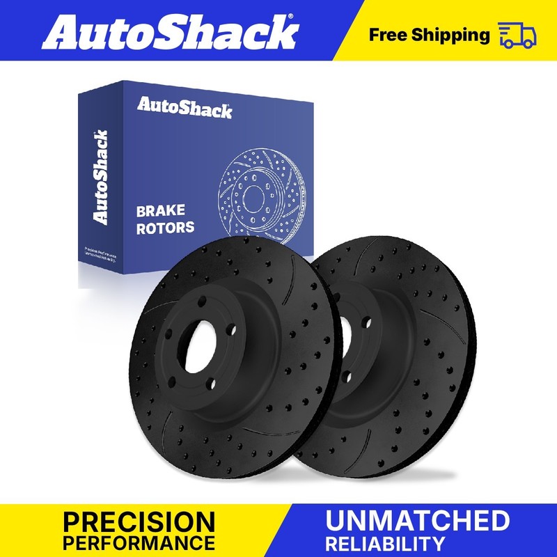 Front Drilled Slotted Brake Rotors Pair for Ford, Escape 2020-2025