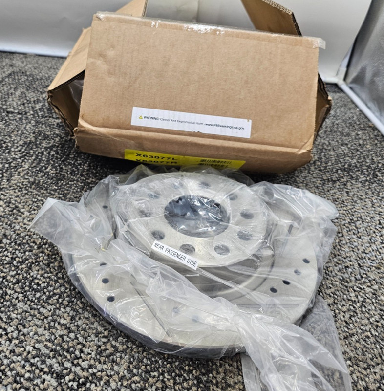 (QTY 2) X63077R X63077L Rear Brake Disc Rotor Replacement Fits Mercedes Benz