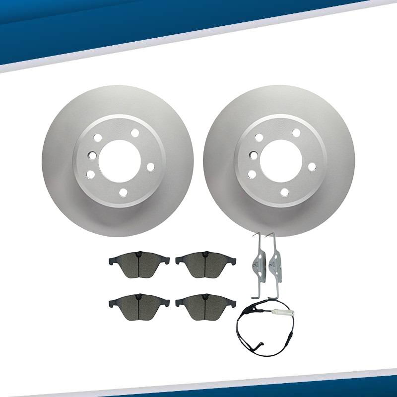 Front Disc Brake Rotors Ceramic Brake Pads For Bmw 525i Automatic Only 2004-2007
