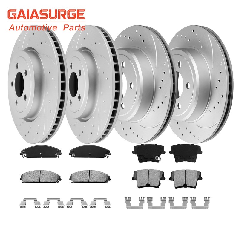 345mm Front Rear Brake Rotor Pads For Dodge Charger Challenger Magnum Chrysler