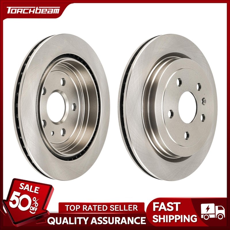 Rear Brake Disc Rotors Ø315 For 2010-2015 Chevrolet Camaro V6 3.6L R55171X2 2PC
